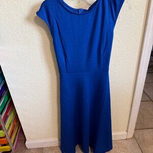 Midi Soft Stretchy Royal Blue Dress